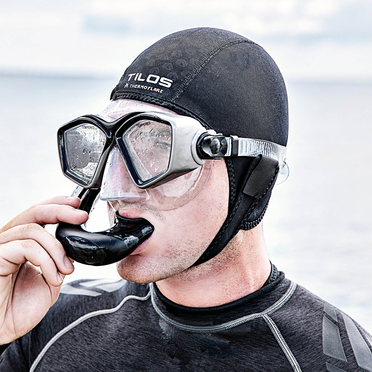 Tilos 1mm Thermoflare Chin Strap Beanie — neoprene beanie