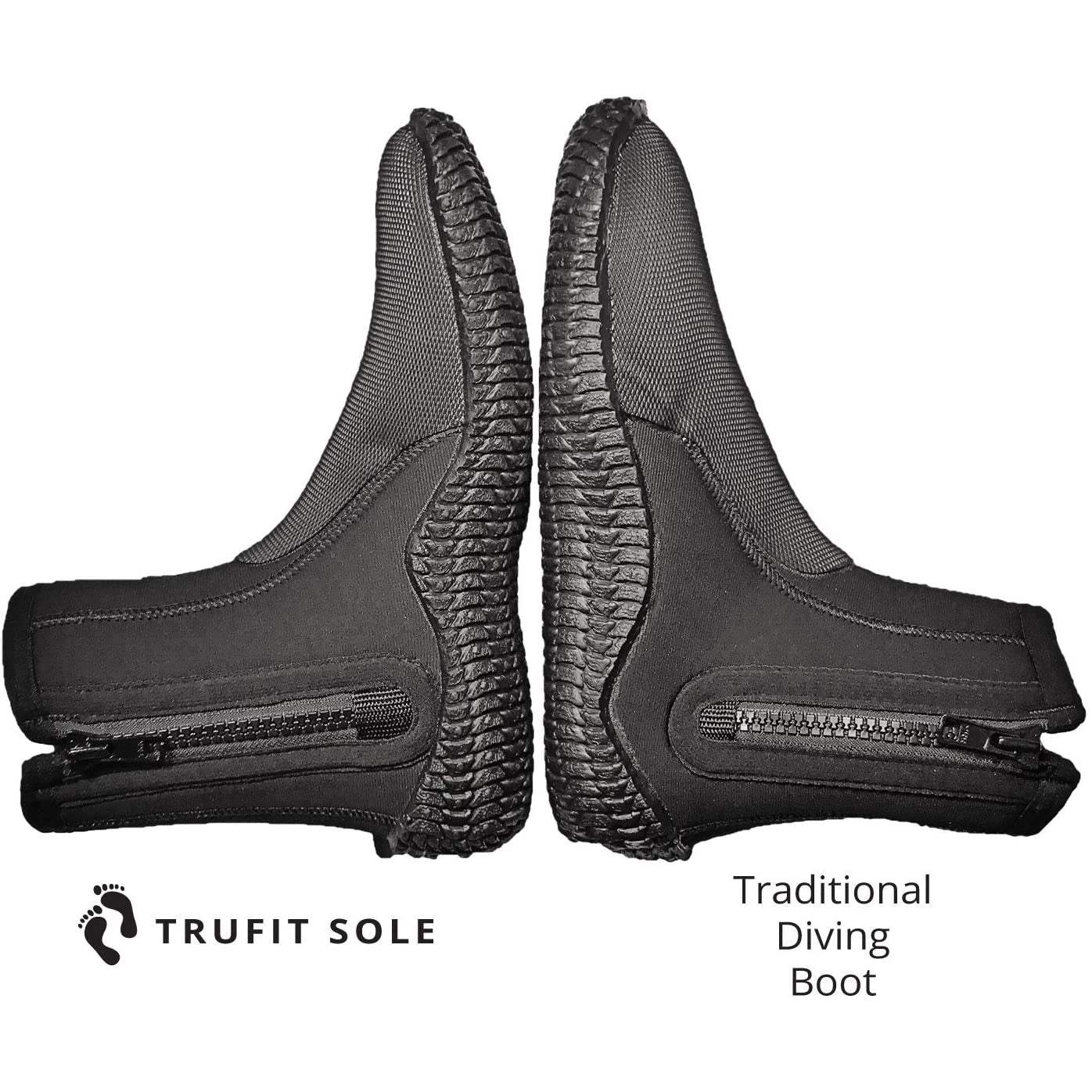 Tilos 5mm Thermoflare Semi-Dry Trufit Boot — side profile